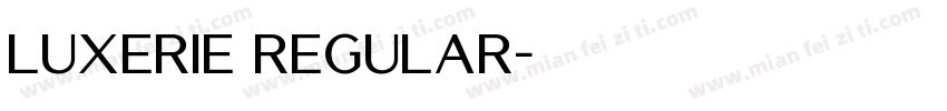 Luxerie Regular字体转换